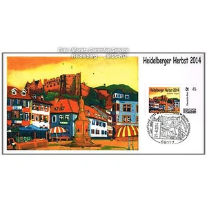 BRIEFMARKE INDIV. "Heidelberger Herbst 2014" Heidelberg, Maximumkarte, G.Hofmann - Picture 1 of 2