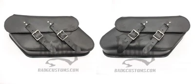 Alforjas Harley DYNA de cuero de vaca genuino lado L&R - D-LR-04 BAD&G personalizadas Foto 1 de 4