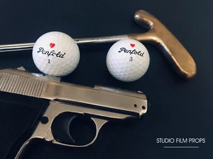 James Bond 007 - Goldfinger Penfold Hearts golf balls x 2 - Picture 1 of 2
