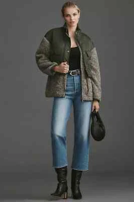New Anthropologie Avec Les Filles Fleece Twofer Jacket- XXS - MSRP $168 - Image 1 of 3