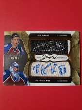 2016-17 Upper Deck The Cup Dual Scripted Material PATRICK ROY JOE SAKIC /15 Auto