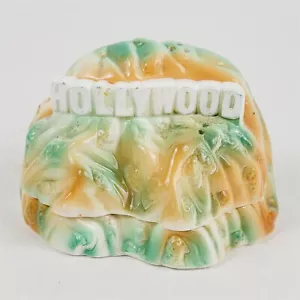 Juego de coctelera de sal y pimienta recuerdo letrero Hollywood Hills 1985 vintage cinco y centavos - Imagen 1 de 9