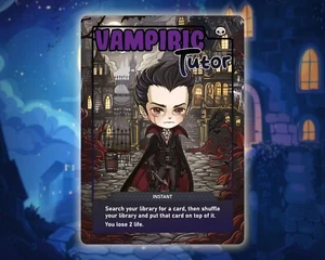 Vampiric Tutor - High Quality Custom Card [ Chibi Custom Art ] - Imagen 1 de 1