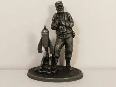 Figurine Soldat plomb Atlas MHSP Servant et Mortier de 58 Crapouillot 1915 WW1 - Photo 1/4