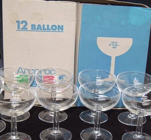 Arcoroc Ballon Wine Cocktail Glasses Clear 5 1/4 oz. Set of 11 or 12 S6603 - Picture 1 of 9
