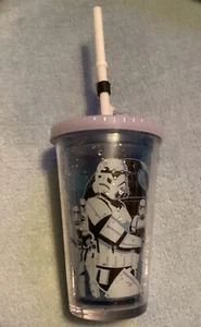 Starwars Stormtrooper Tumbler Mug With Straw And Stormtrooper Straw Figure - Picture 1 of 2