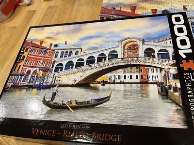 Eurographics 1000 Piece Jigsaw Puzzle - Venice Rialto Bridge - Image 1 of 4