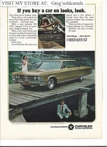 Original 1967 Chrysler vintage print ad: "If you buy a car on looks, look." - Picture 1 of 1