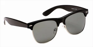 Mens Ladies Classic Vintage Retro Designer Plastic Metal Sunglasses Black Brown - Picture 1 of 3