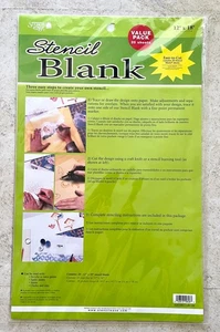 Plantilla fácil plantilla espacios en blanco paquete económico 12”X18”-20 hojas en blanco transparente mate artesanía - Imagen 1 de 6
