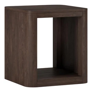 Henn&Hart 20" Wide Square Side Table in Warm Brown, for Home, Living Room - Picture 1 of 6