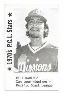Tarjeta de ligas menores Milt Ramirez 1979 Cramer 1970 PCL Stars EX+/NR MT - Imagen 1 de 1
