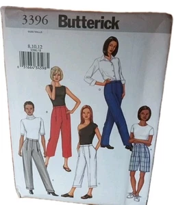 Butterick #3396 Hose Schnittmuster Damen Größen 8,10,12 UNGESCHNITTEN  - Bild 1 von 4