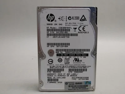 Lot of 2 Hitachi HP 10K900 HUC109030CSS600 300 GB 2.5" SAS 2 Enterprise Drive - Image 1 of 3