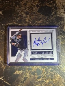 2019 National Treasures Fernando Tatis Jr. Rookie Autograph Signature Auto 53/99 - Picture 1 of 3