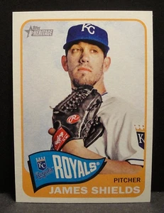 2014 Topps Heritage Baseball #449 James Shields KC Royals Kurzdruck fast neuwertig - Bild 1 von 2