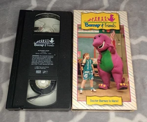 Barney & Friends Doctor Barney Is Here & Alphabet Soup VHS 1992 Time Life Video - Picture 1 of 4