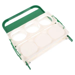 Portable Beverage Container Holder Foldable Cup Plastic Bottle Storage Rack - Foto 1 di 12