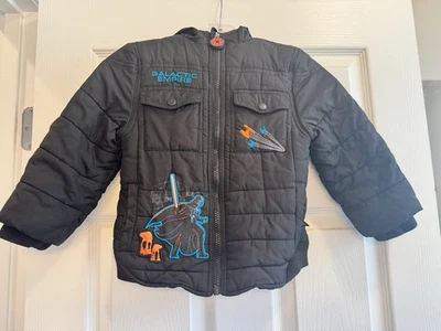 Disney exclusive Star Wars Darth Vader Size 3T Up To 98cm Hooded Puffer Jacket L - Image 1 of 4