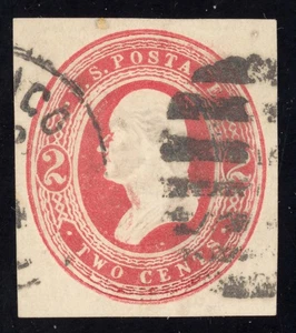 US Scott U236 gebraucht Umschlag geschnitten quadratisch Lot E477 bhmstamps - Bild 1 von 1