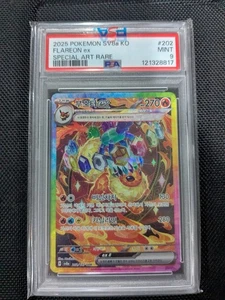 Pokemon Flareon EX SAR #202 PSA 9 Korean Terastal Festival - Picture 1 of 1