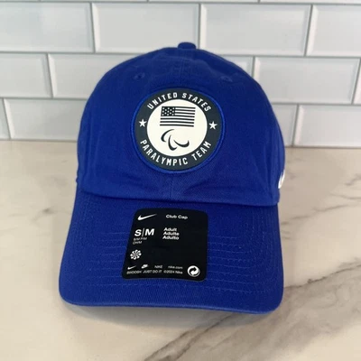 Gorra del Equipo Paralímpico de Estados Unidos Gorra Correa Trasera Para Hombre S/M Azul Olímpico Nike Foto 1 de 4