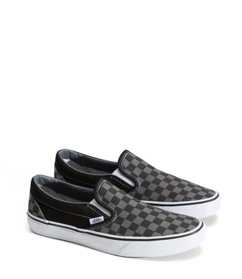  Scarpe Sneakers Unisex Vans Classic Slip-On Checkerboard Grigio  - Imagen 1 de 4