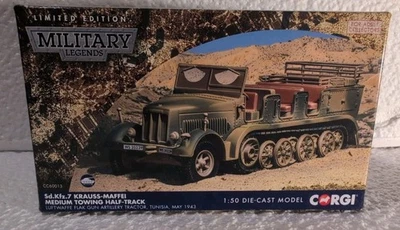 Corgi Diecast 1:50 AFV Sd.Kfz.7 Krauss-Maffei Medium Towing Half-Track CC60013 - Image 1 of 3