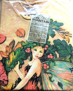 Fall Leaf FAIRY Tie-Dye Fantasy Shirt (Medium/M) T-Shirt- The Mountain -NOS - Picture 1 of 7
