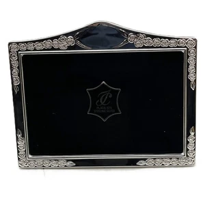 Vintage Bilderrahmen Isabel Cabanillas 925 Sterling Silber florales Rosenmuster - Bild 1 von 9
