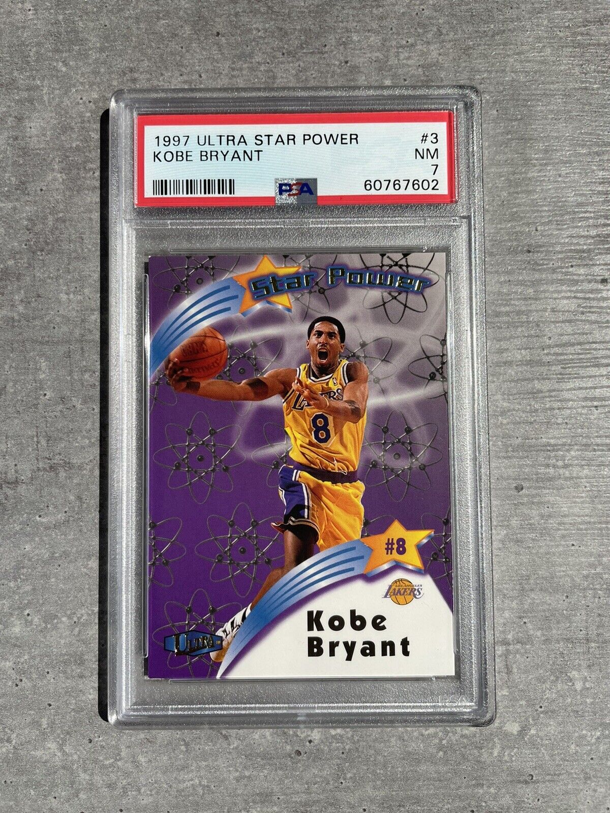 1997 Ultra Kobe Bryant Star Power #3 PSA 7 NM Los Angeles Lakers