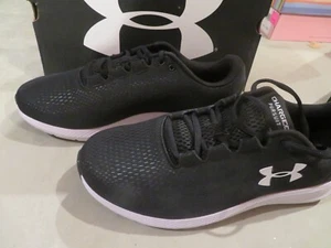 *NEW Mens Black & White Under Armour Charged Pursuit 2 Tennis Shoes, 9.5 4E - Picture 1 of 5