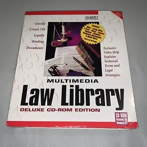 Multimedia Law Library Deluxe CD-ROM Edition 750 Legal Documents IBM Windows NEW - Picture 1 of 6