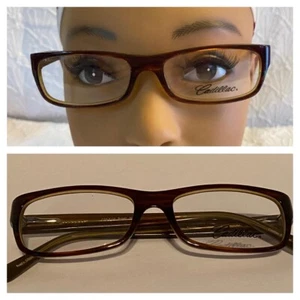 Cadillac Eyeglasses Frame CTS5104 TM GM 50-17-140 Brown Full Rim - Picture 1 of 14