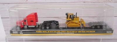 Norscot 55416, Peterbilt Model 389 Trail King Lowboy & CAT D5M Tractor, HO Scale - Image 1 of 4