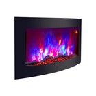 2026 TRUFLAME™  LED COLOUR FLAME EFFECT LOG CURVED WALL MOUNTED ELECTRIC FIRE