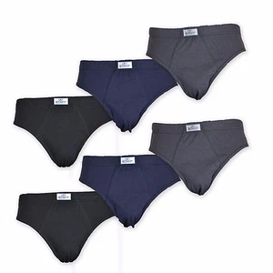 6 slip classici uomo in cotone 100% colori assortiti - Picture 1 of 1