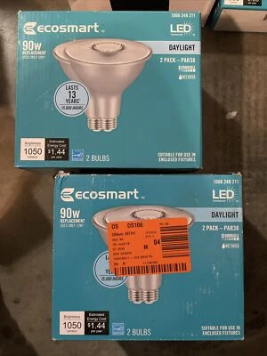 2 x Ecosmart 90w Daylight dimmable indoor/outdoor bulb 2 Pack Par38 1006248211 - Image 1 of 4