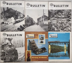 NMRA Bulletin Lot of 7 - 1971 - 1983 - Model Railroading Magazine - Picture 1 of 3
