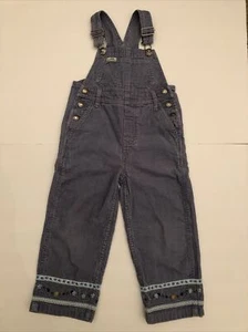 Gasoline By Ralph Nahash Girls Blue Corduroy Bib Overalls Vintage (S-7/8) - Picture 1 of 10