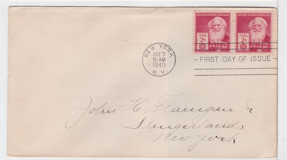 TurtlesTradingPost- Samuel Morse- Famous Inventors #890 FDC 1940 - Image 1 of 1