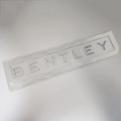 For Bentley Continental GT GTC  Script Emblem Rear Chrome Sliver Badge 3SA853675 - image 1 of 3