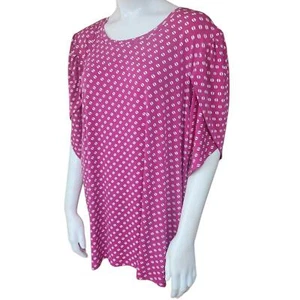 Michael Kors Stylisches Rosa Print Top (2X) - Bild 1 von 5