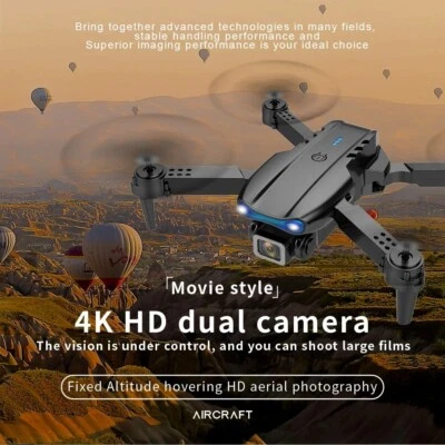 Dron Drones with Camera Hd 4K Aerial Photography Uav Quadcopter Remote Control - Image 1 of 4