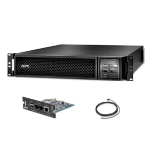 Bundle: APC 208V 3000VA Smart UPS (SRT3000RMXLT-NC) with AP9631 Network Card - Picture 1 of 3