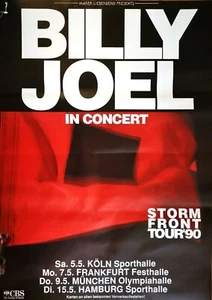BILLY JOEL 1990 TOUR - orig. Concert Poster - Konzert Plakat - DIN A0  xx - Picture 1 of 1