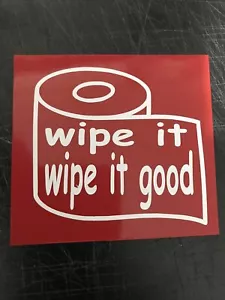 wipe it Wipe It Good, Auto/LKW & Kühlschrank magnetisch hochwertiges Vinyl - Bild 1 von 1