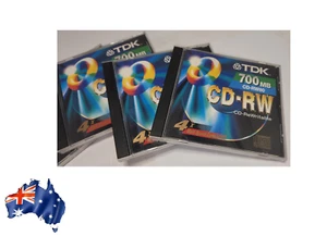 TDK CD-RW 700MB cd-rewritable high speed 4~12 multi speed compatible 4X - Bild 1 von 2