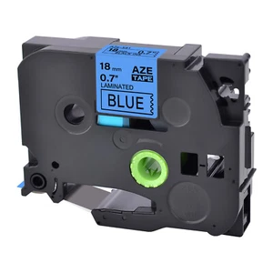 1× 0.7" Ruban étiqueteuse Compatible avec Brother TZ TZe-541 Noir sur bleu - Photo 1/3