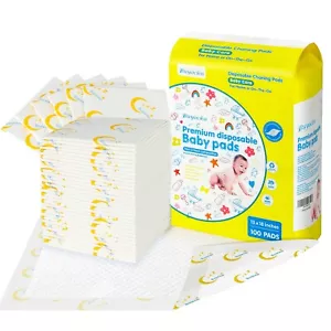 100 Disposable changing pad liners baby Daiperchanging pad liners Mats 33x45cm - Picture 1 of 8